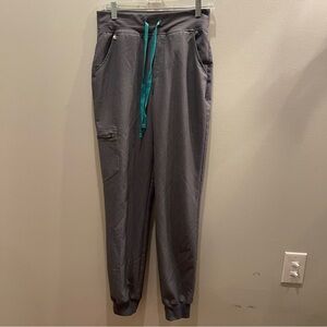FIGS technical collection scrubs Jogger Pants Women’s S Tall Gray Pockets